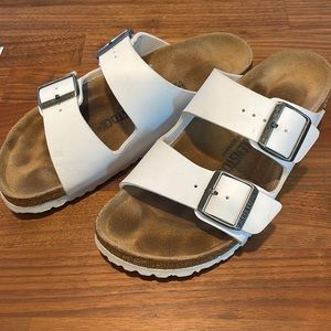 Birkenstock Arizona Birkoflor White - LIKE NEW Sz 38